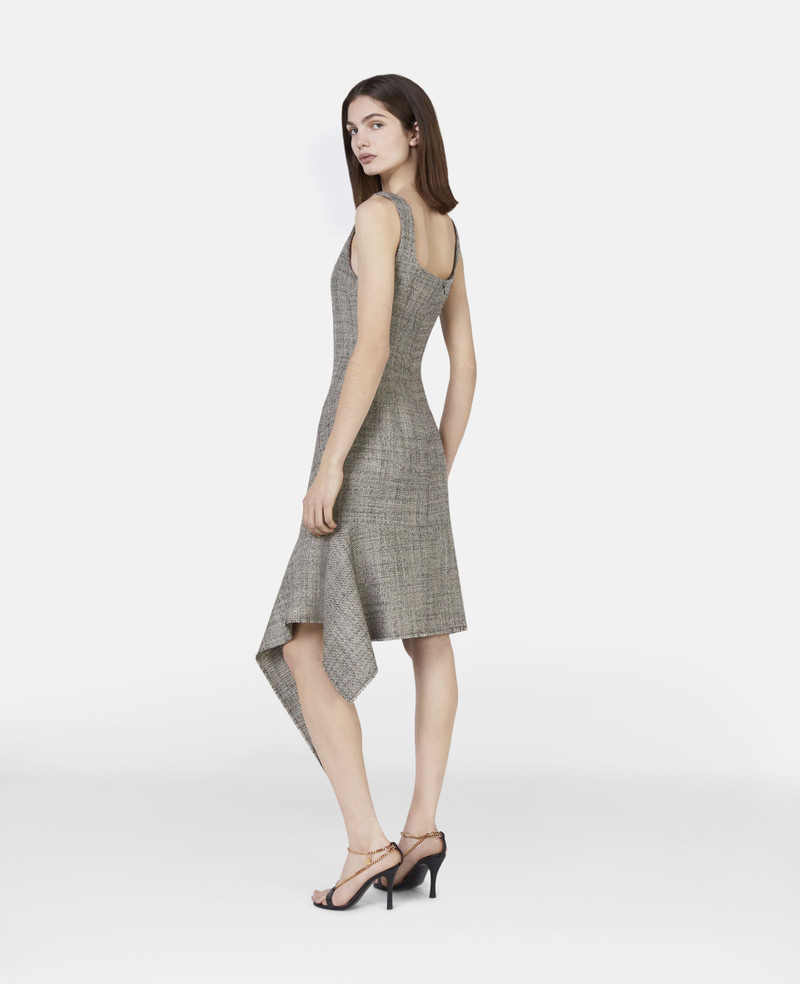 Wool Mouline Slash Hem Dress 3
