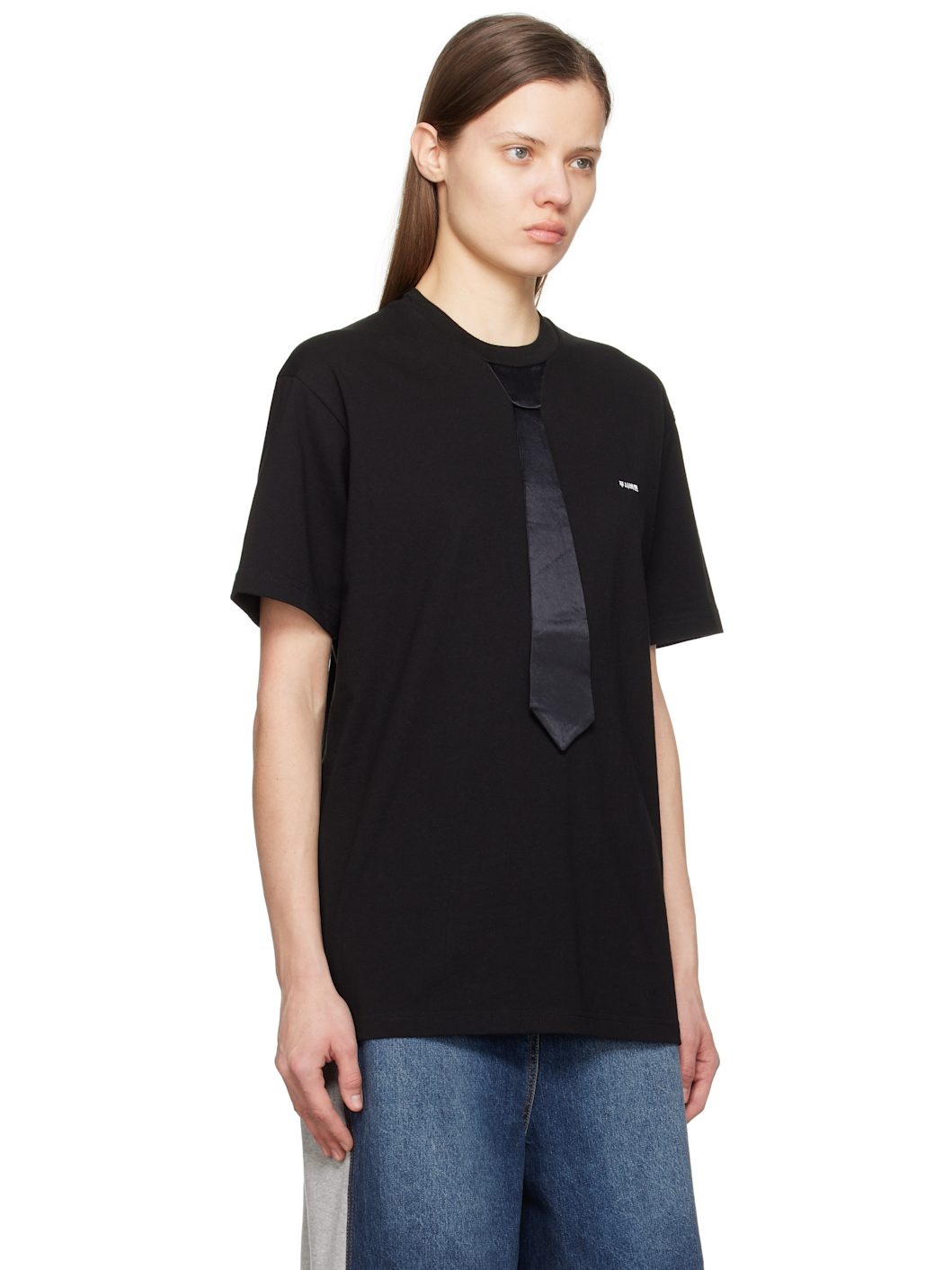 Black Neck Tie T-shirt - 2