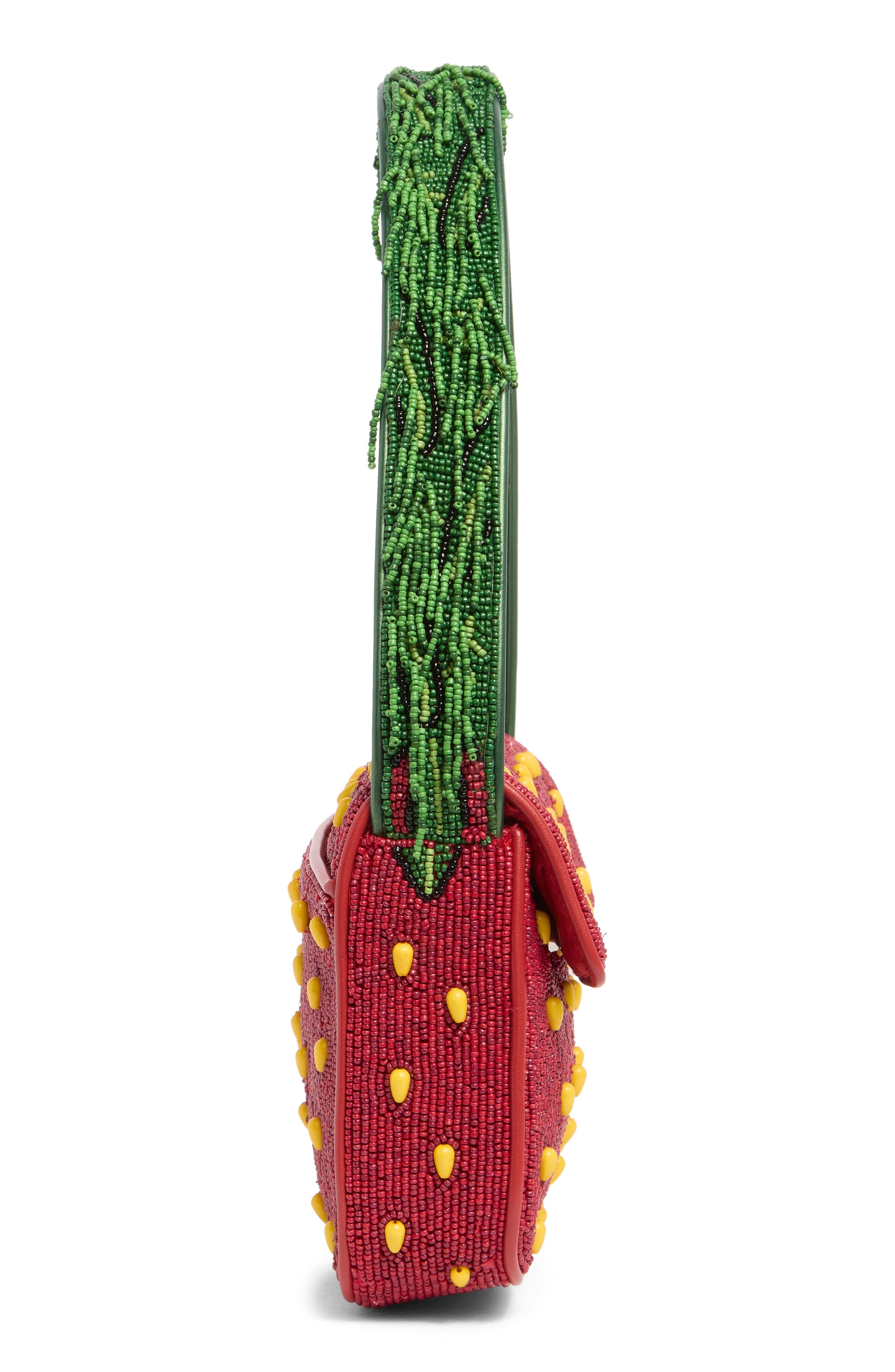 STAUD Tommy Beaded Shoulder Bag in Strawberry Dream at Nordstrom - 5