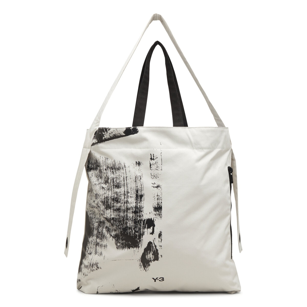 Y-3 Graphic AOP Tote Bag in Black / white | REVERSIBLE