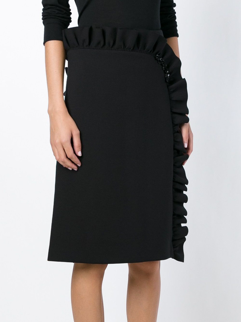 frilled straight skirt 3