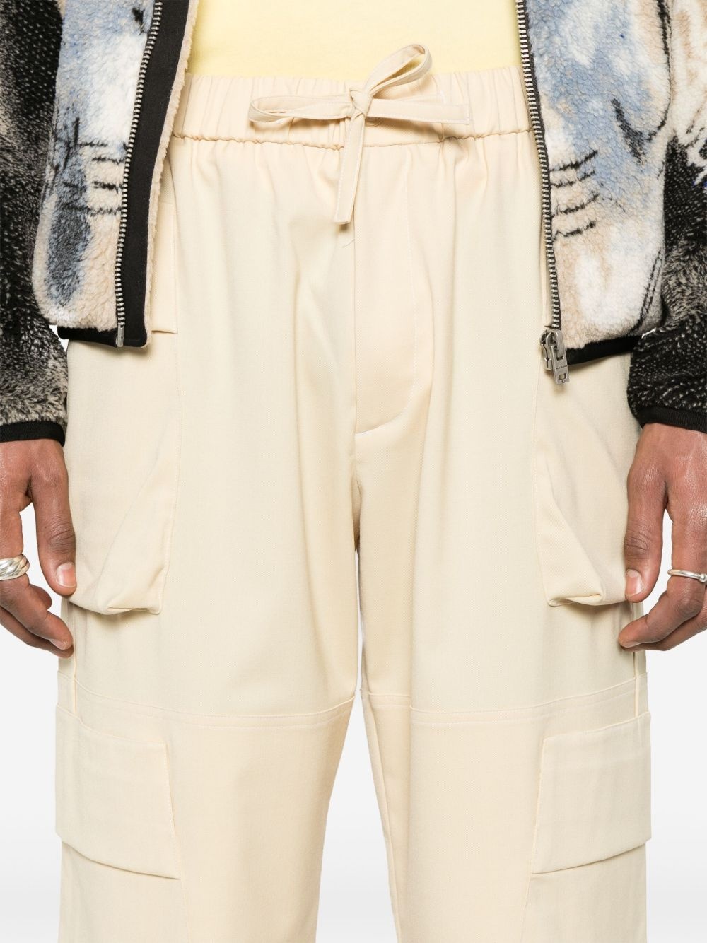 drawstring cargo pants - 5