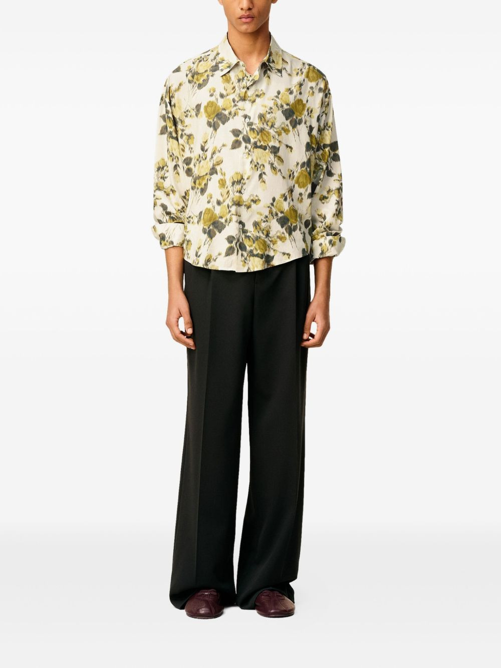 floral-print shirt - 2