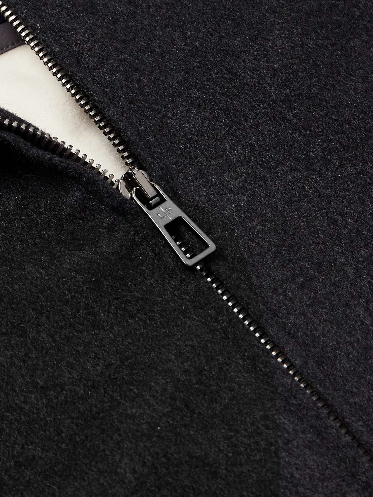 Roadster Suede-Trimmed Brushed-Knit Jacket with Detachable Gilet - 6