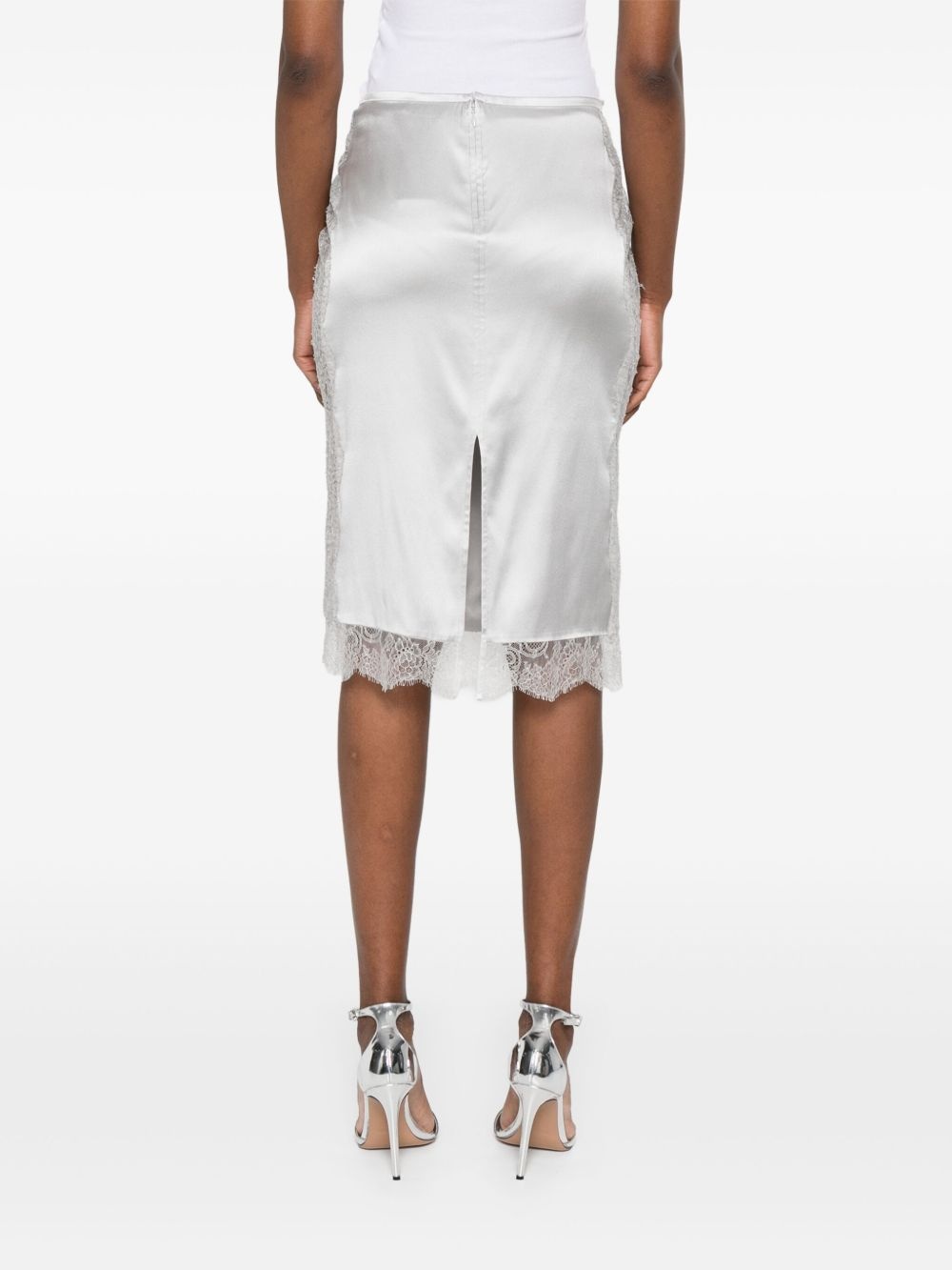 lace-detail skirt - 4