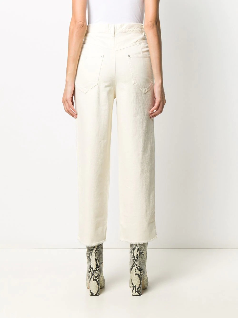 high-rise cropped jeans - 4