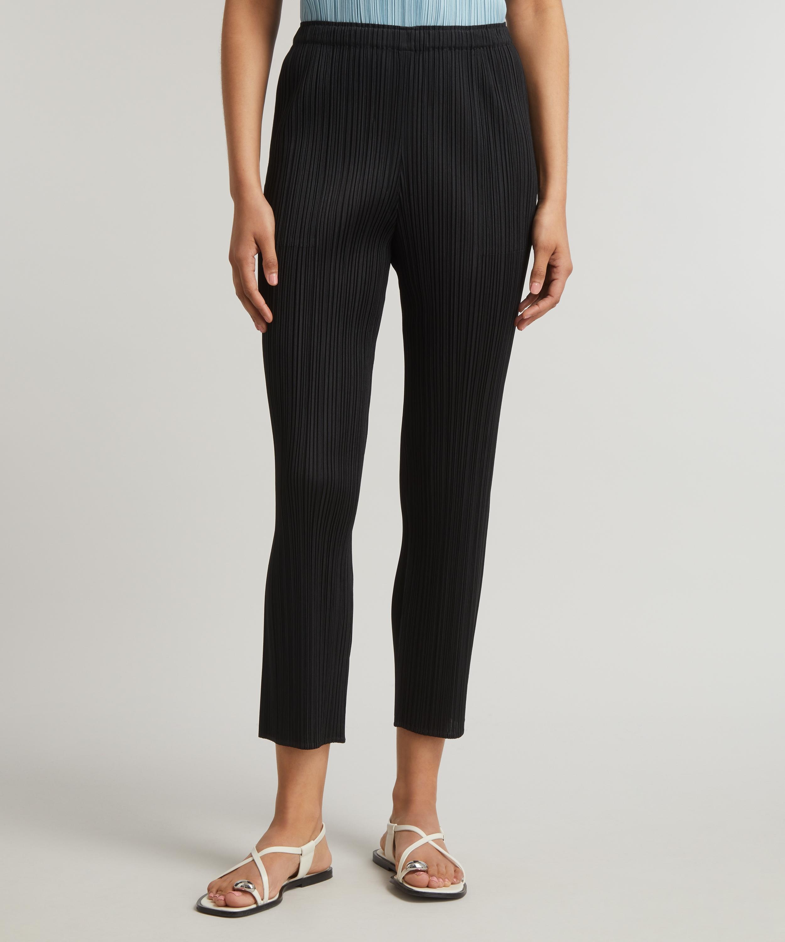 BASICS Pleated Cropped Trousers - 3