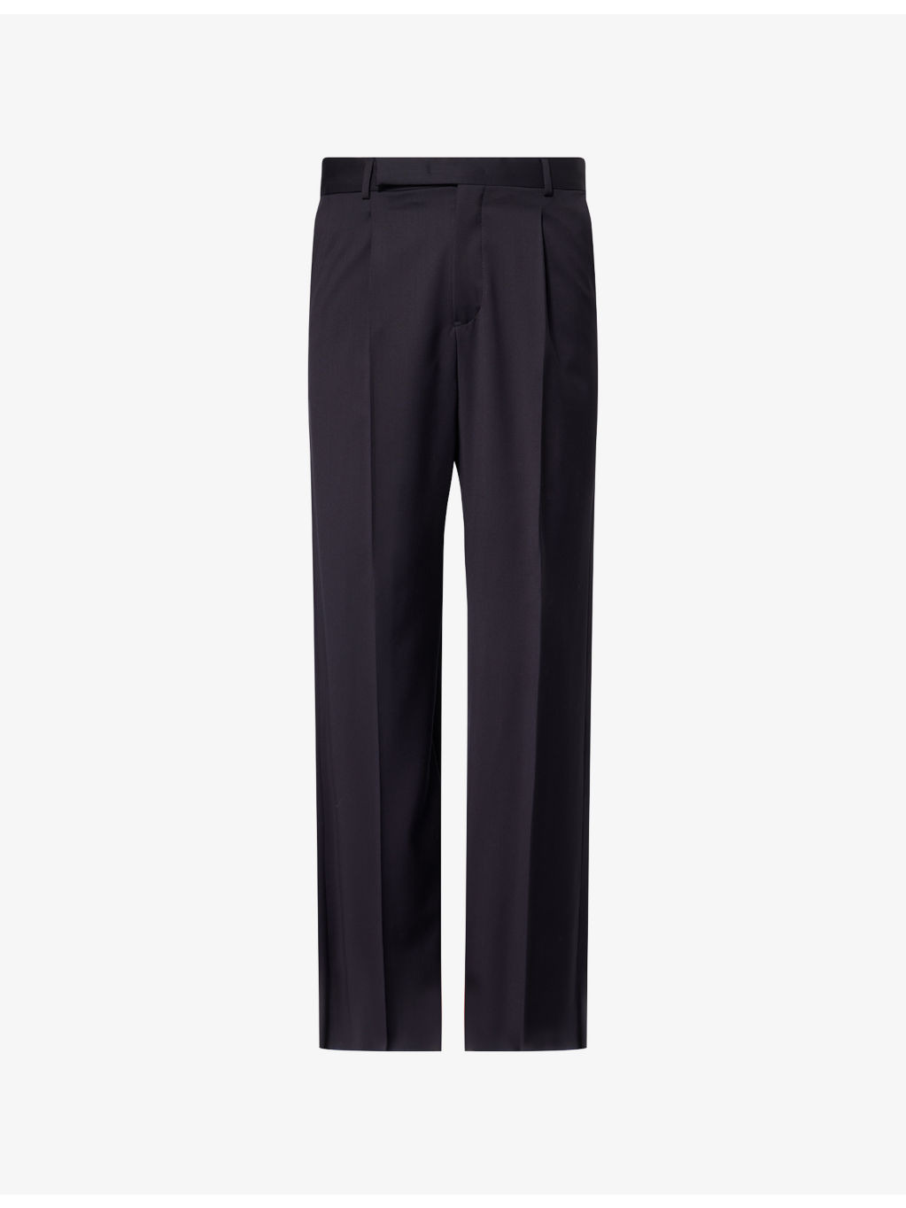 Tailored Wide-Leg Wool Trousers - 1