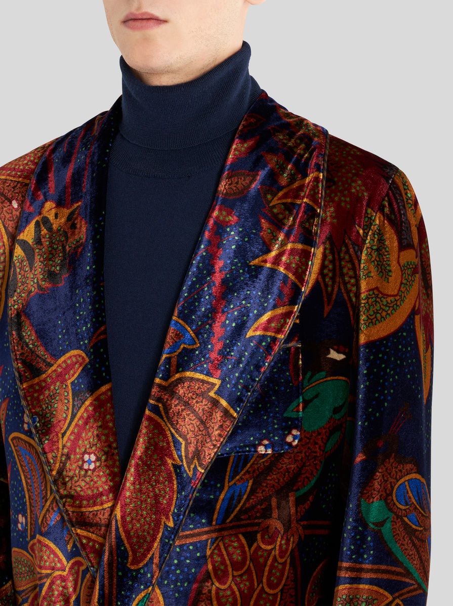 PRINTED ROBE COAT - 2