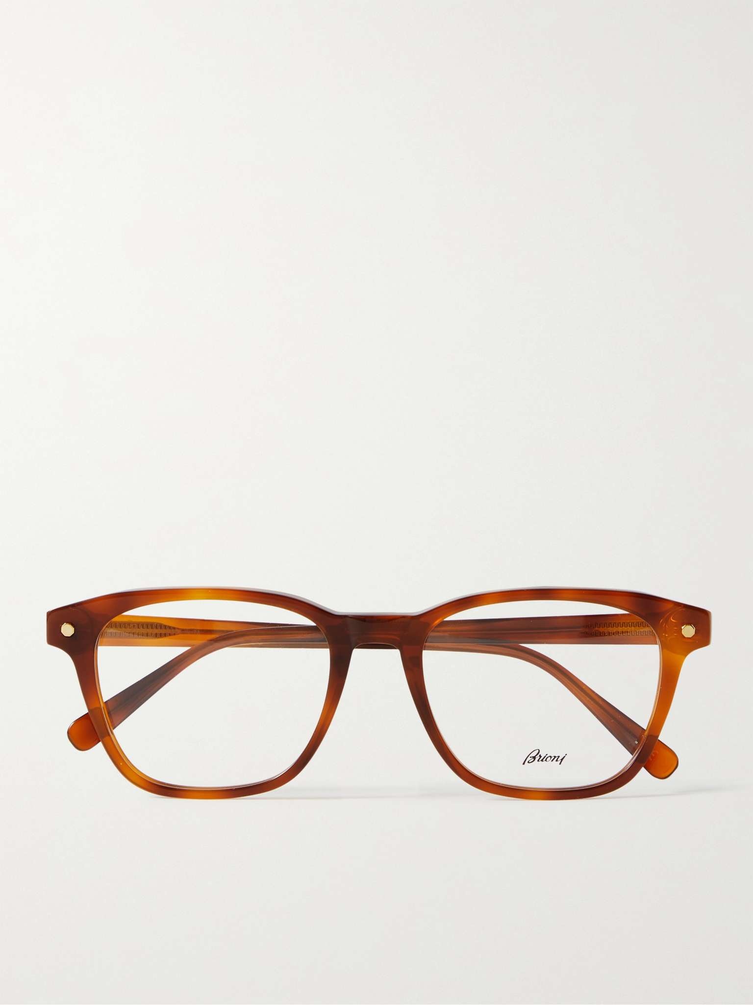 Square-Frame Tortoiseshell Acetate Optical Glasses - 1