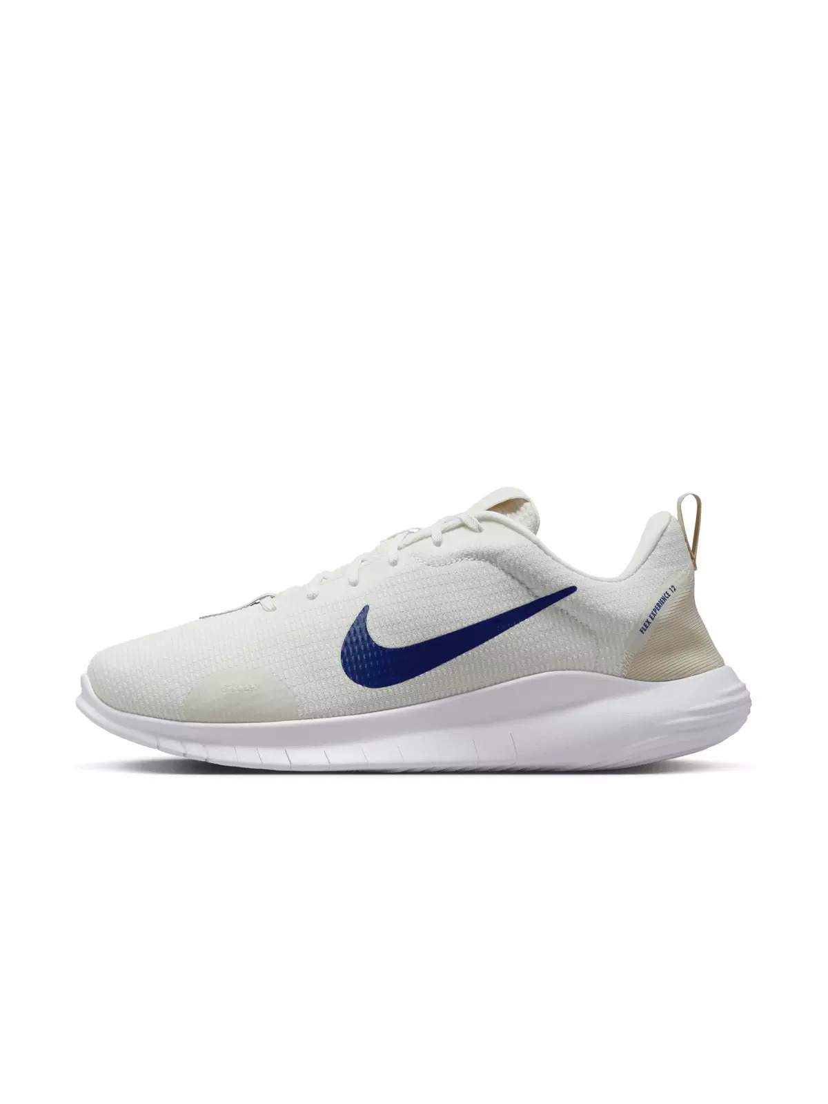 Flex Experience Run 12 "Sail/Light Orewood Brown/Deep Royal Blue" Men's Wide Running Shoe - 2
