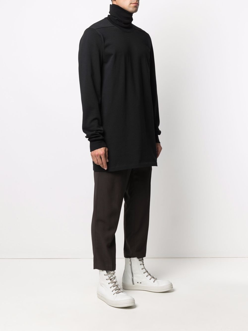 roll-neck organic-cotton sweatshirt - 3