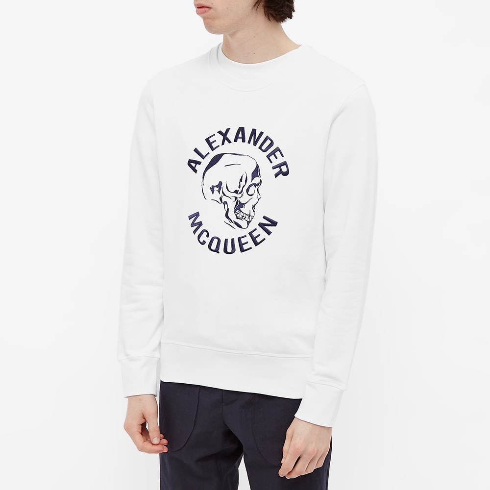 Alexander McQueen Embroidered Skull Logo Crew Sweat - 3