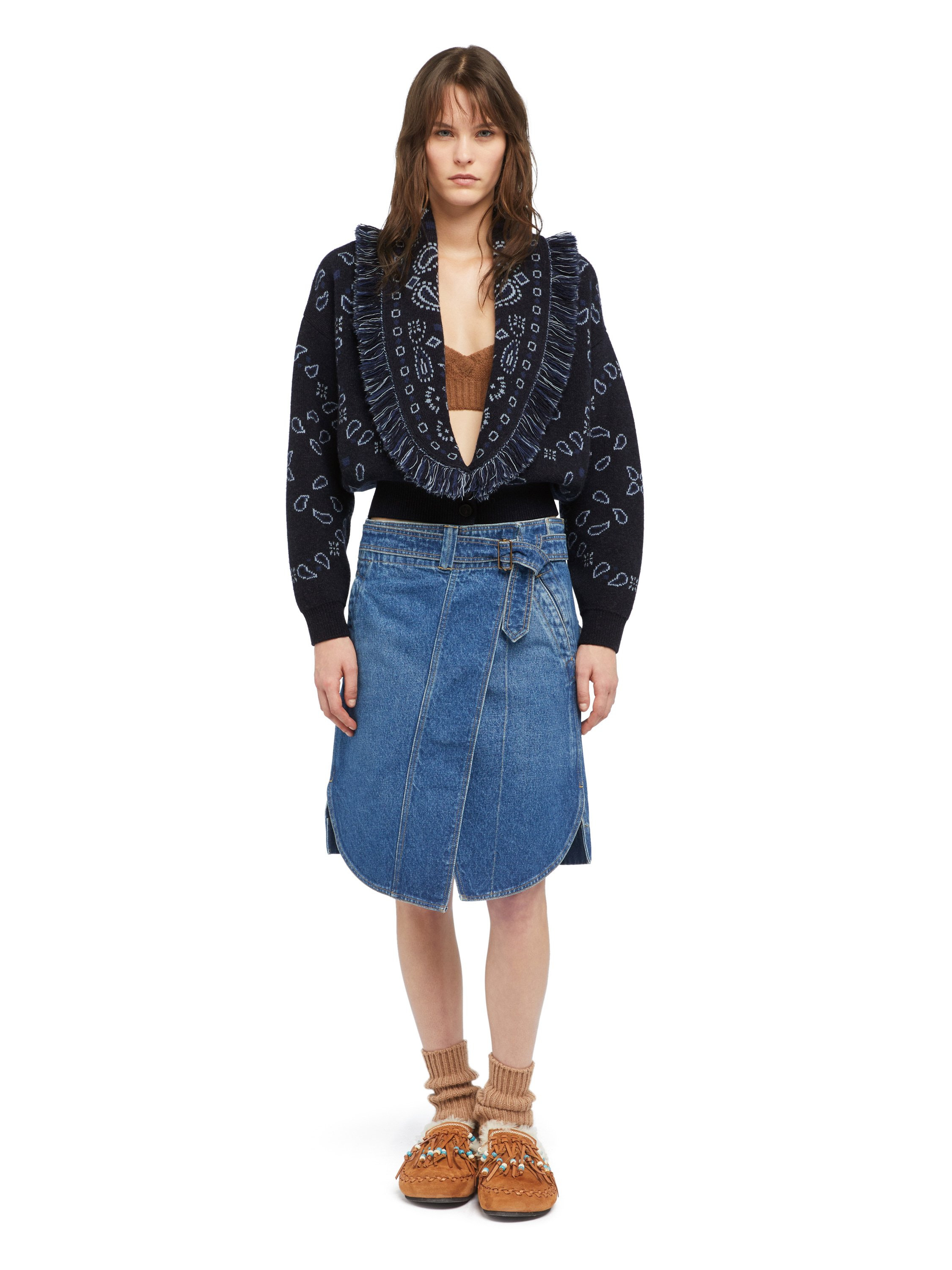 Bandana Jacquard Cardi-Bomber - 4