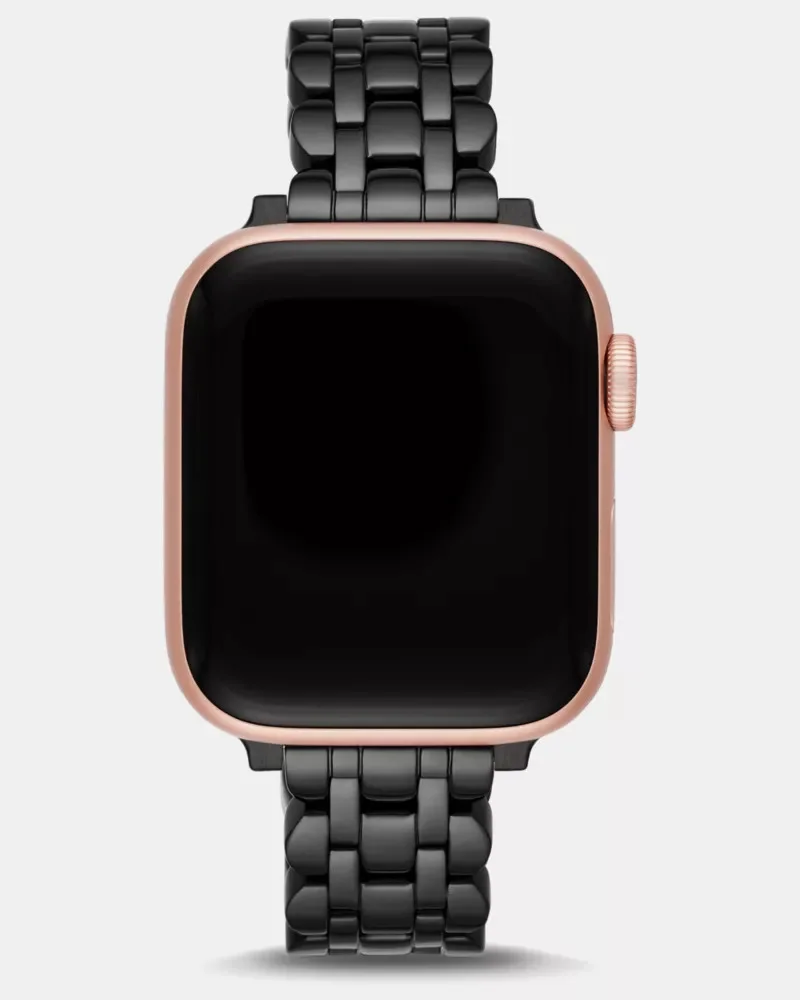 Black Scallop Link Stainless Steel Bracelet 38/40mm Band For Apple Watch® - 1