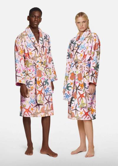 VERSACE Trésor De La Mer Print Bathrobe outlook