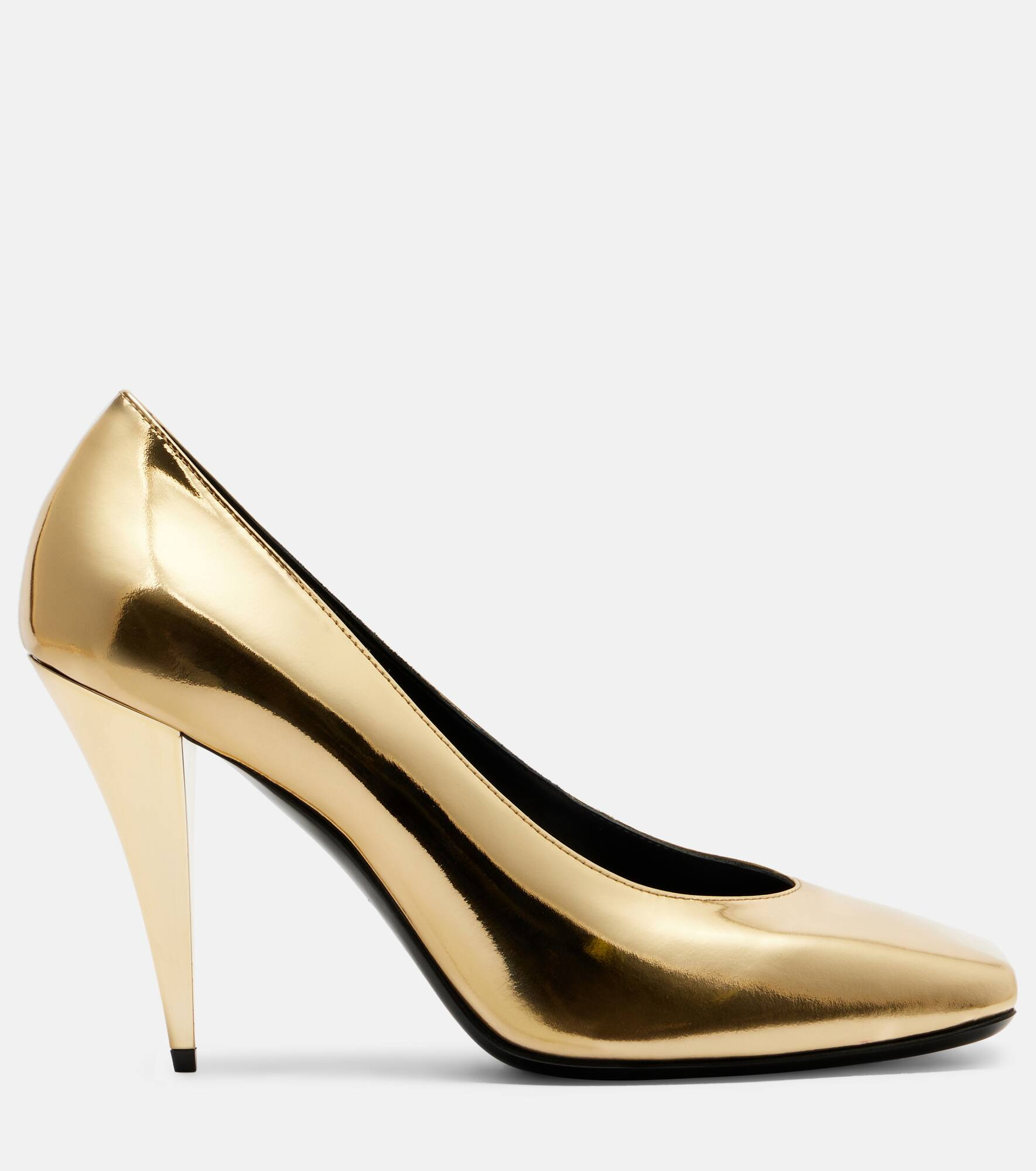 Sliced Square 95 patent leather pumps - 4