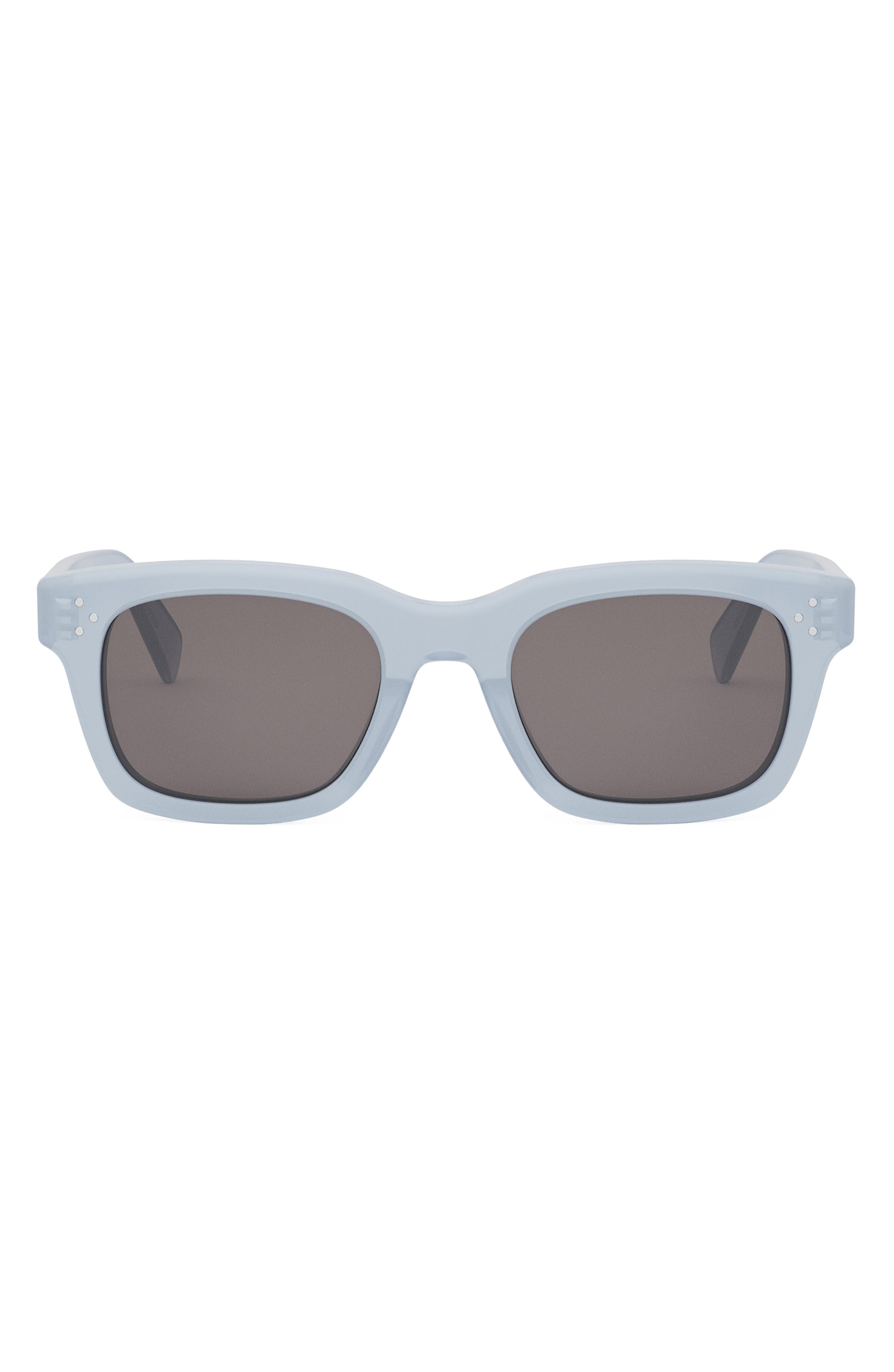 CELINE Bold 3 Dots 50mm Square Sunglasses in Grey/Other /Smoke at Nordstrom - 1