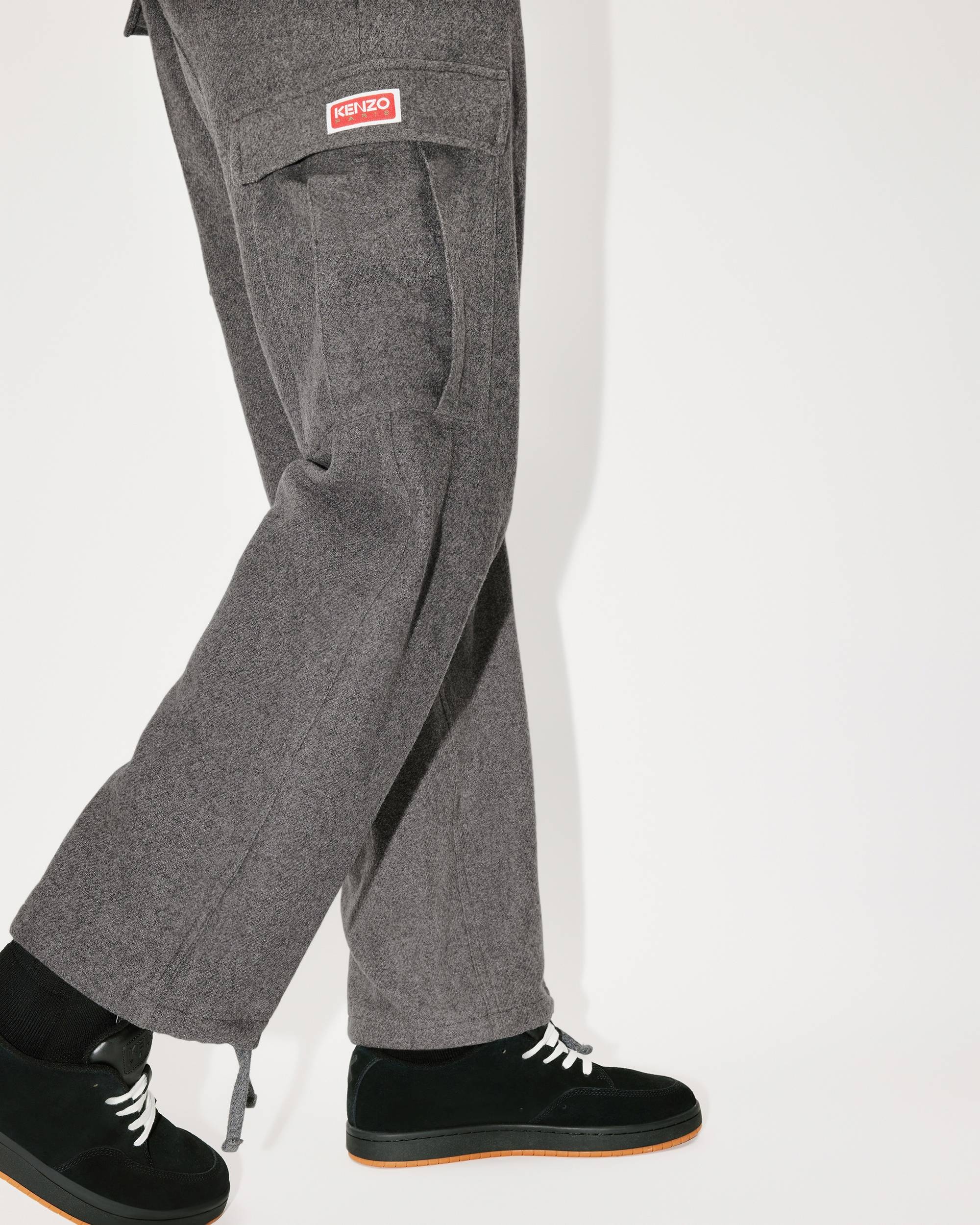 Wool cargo trousers - 8