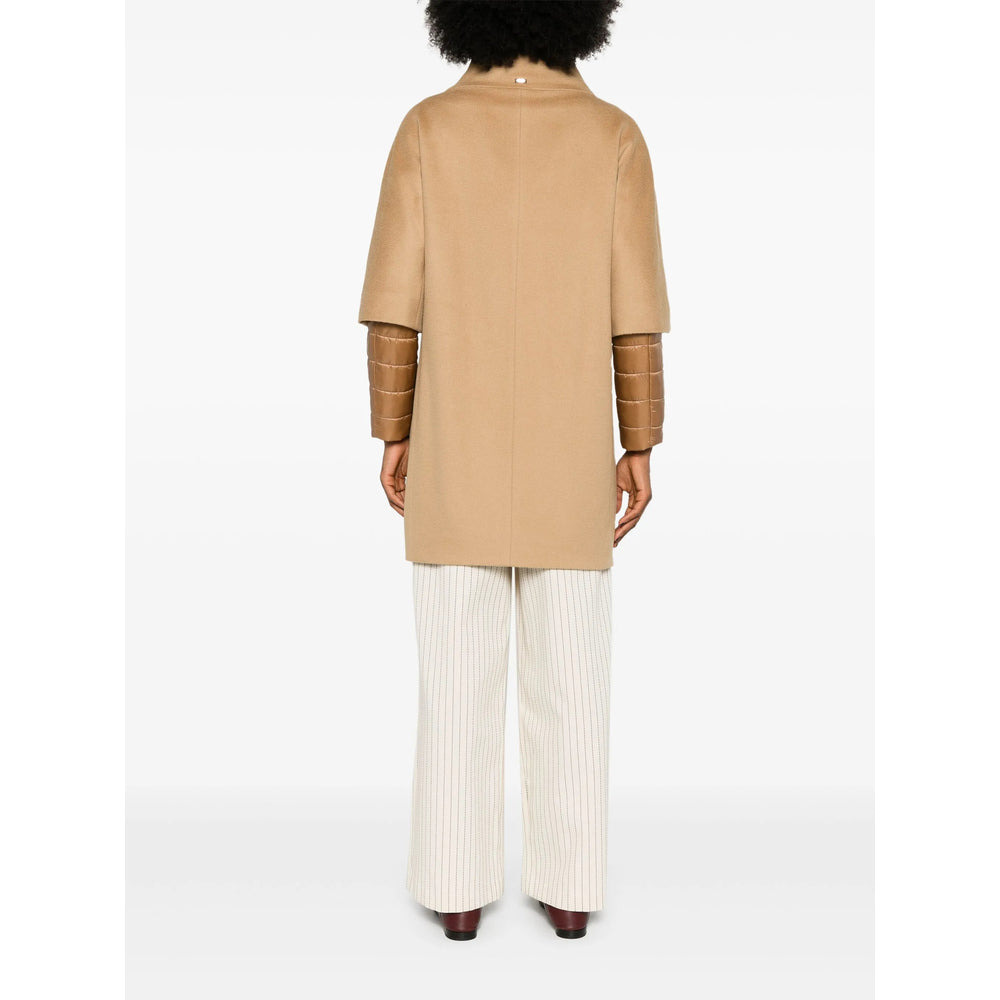Herno Neutrals Coats - Single Breasted Coats Women - 4