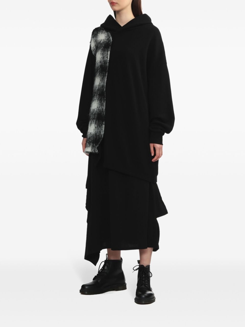 Panel-detailing hoodie - 3