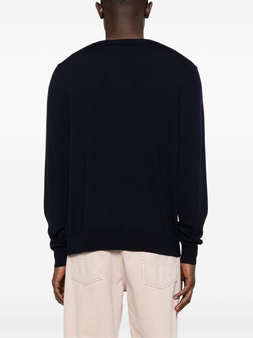 embroidered-logo sweater - 4