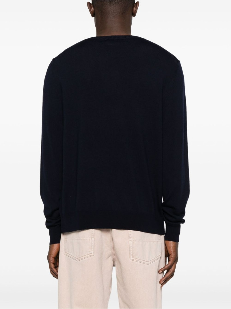 embroidered-logo sweater 4