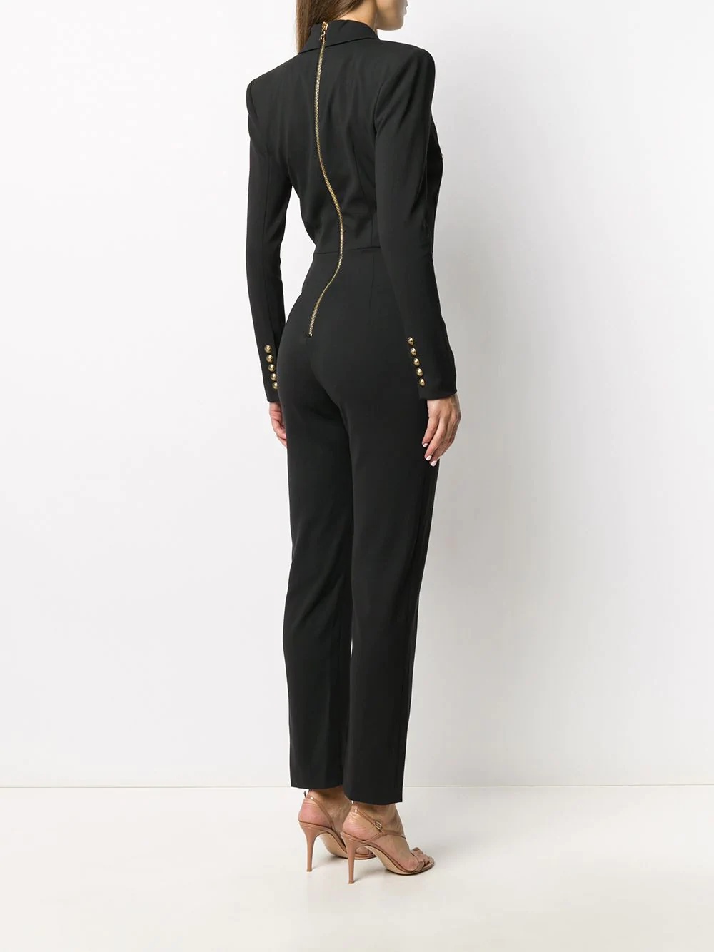 double-breasted buttoned jumpsuit - 4