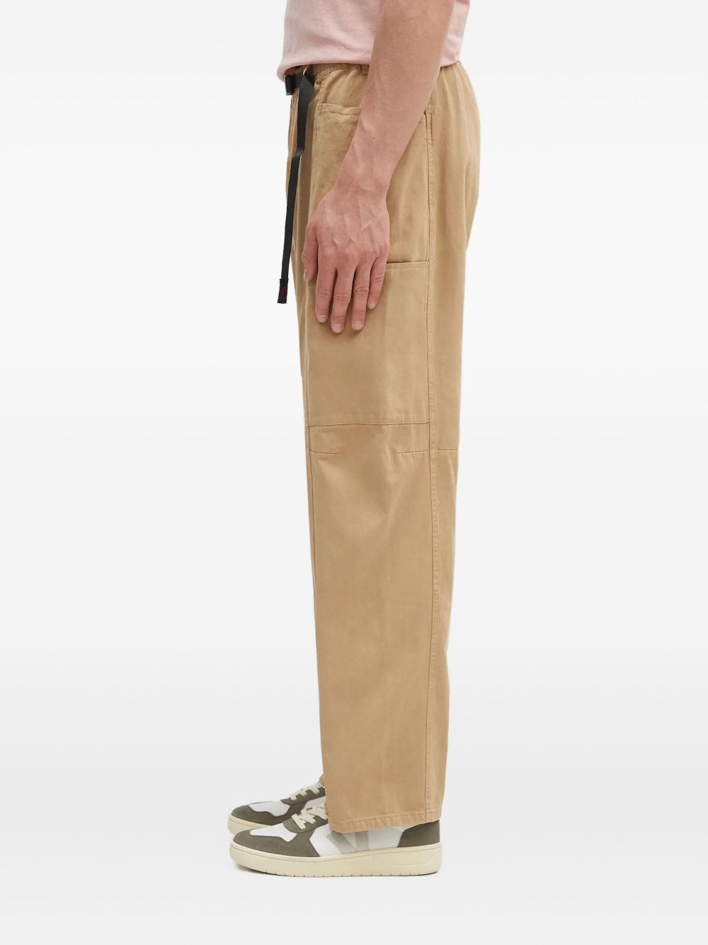 belted cargo trousers - 3