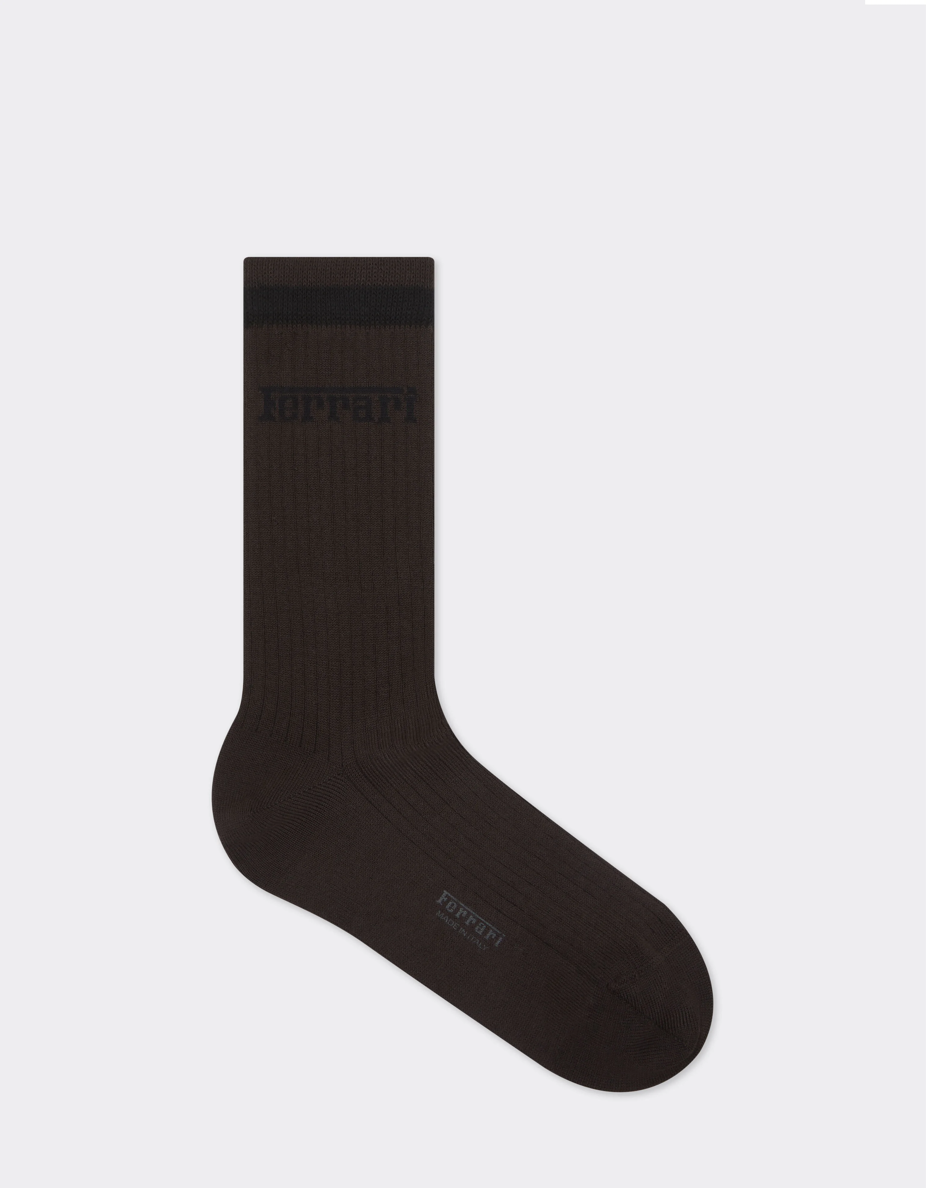 Long cotton socks with Ferrari logo - 1