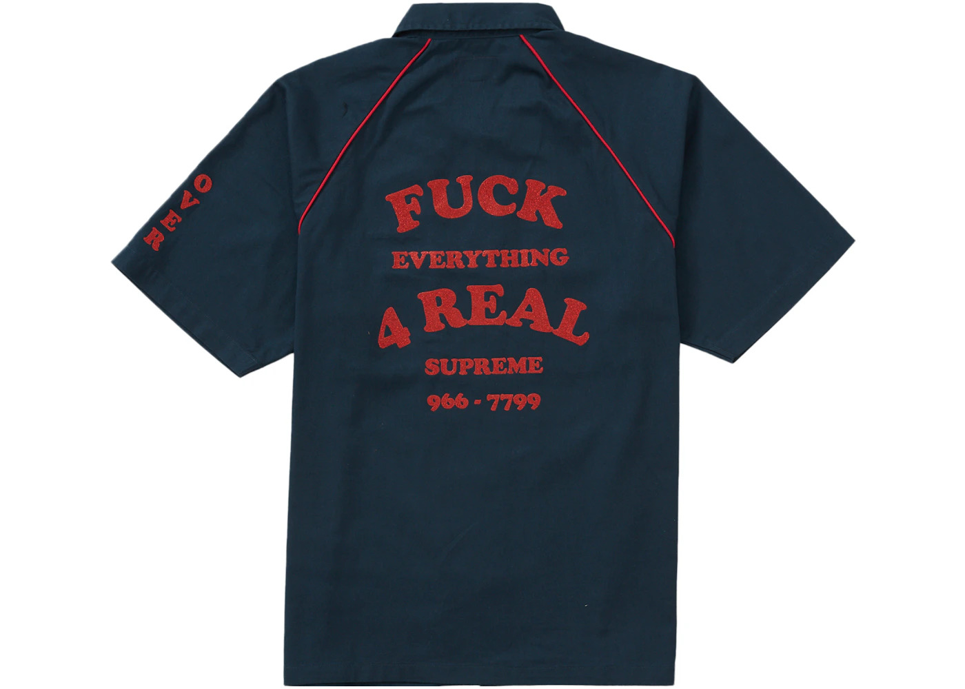 Supreme Fuck Everything S/S Work Shirt Light Navy - 2