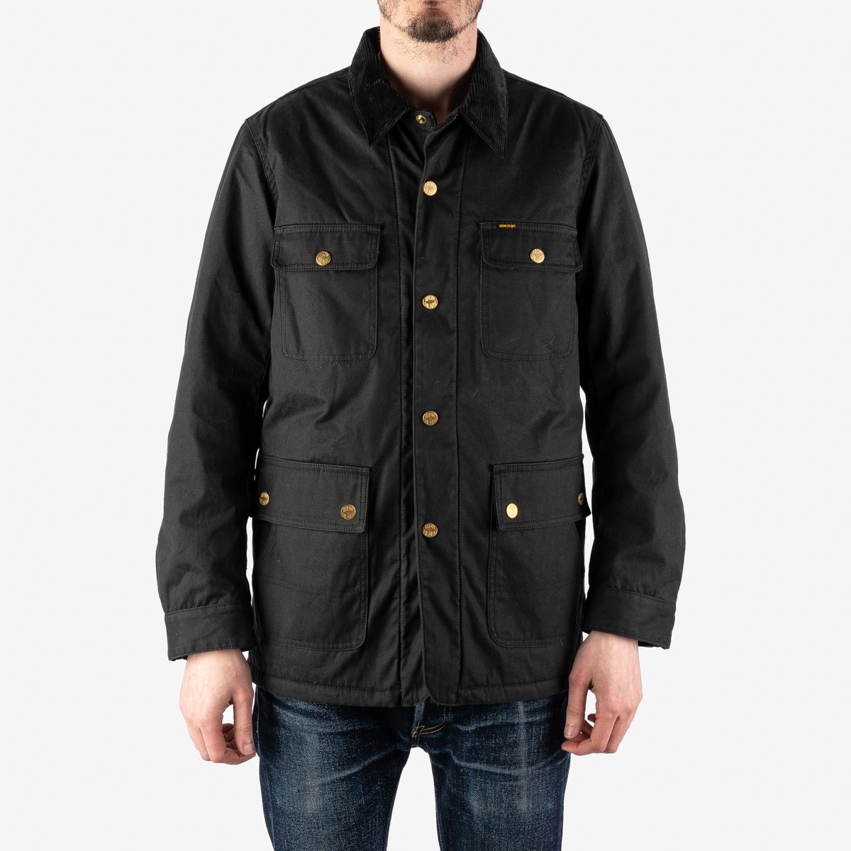 7oz Oiled Cotton Chore Jacket - Black - 2