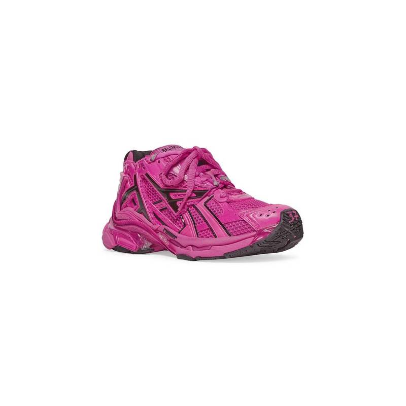 BALENCIAGA Women's Runner Sneaker  in Dark Pink outlook