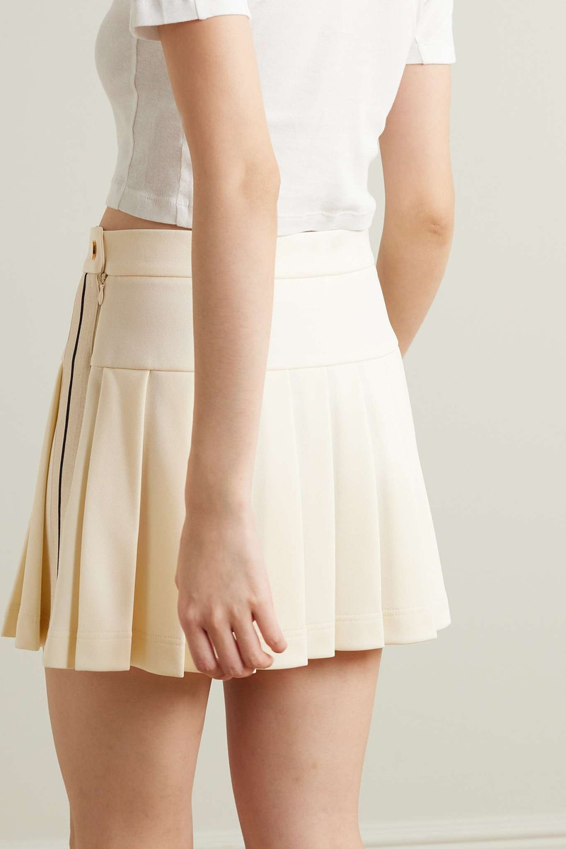Pleated crepe tennis skirt 3