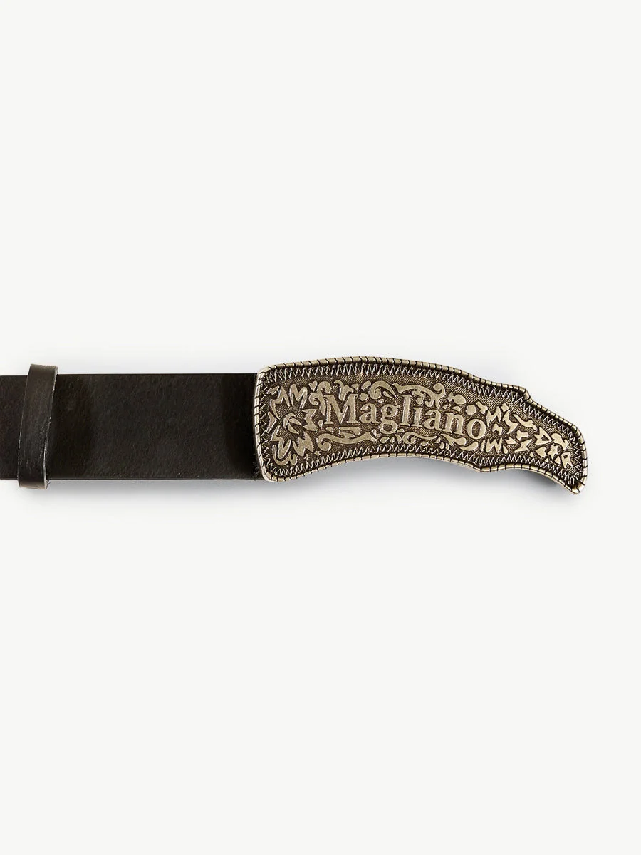 Melted Cowboy Belt Black - 1