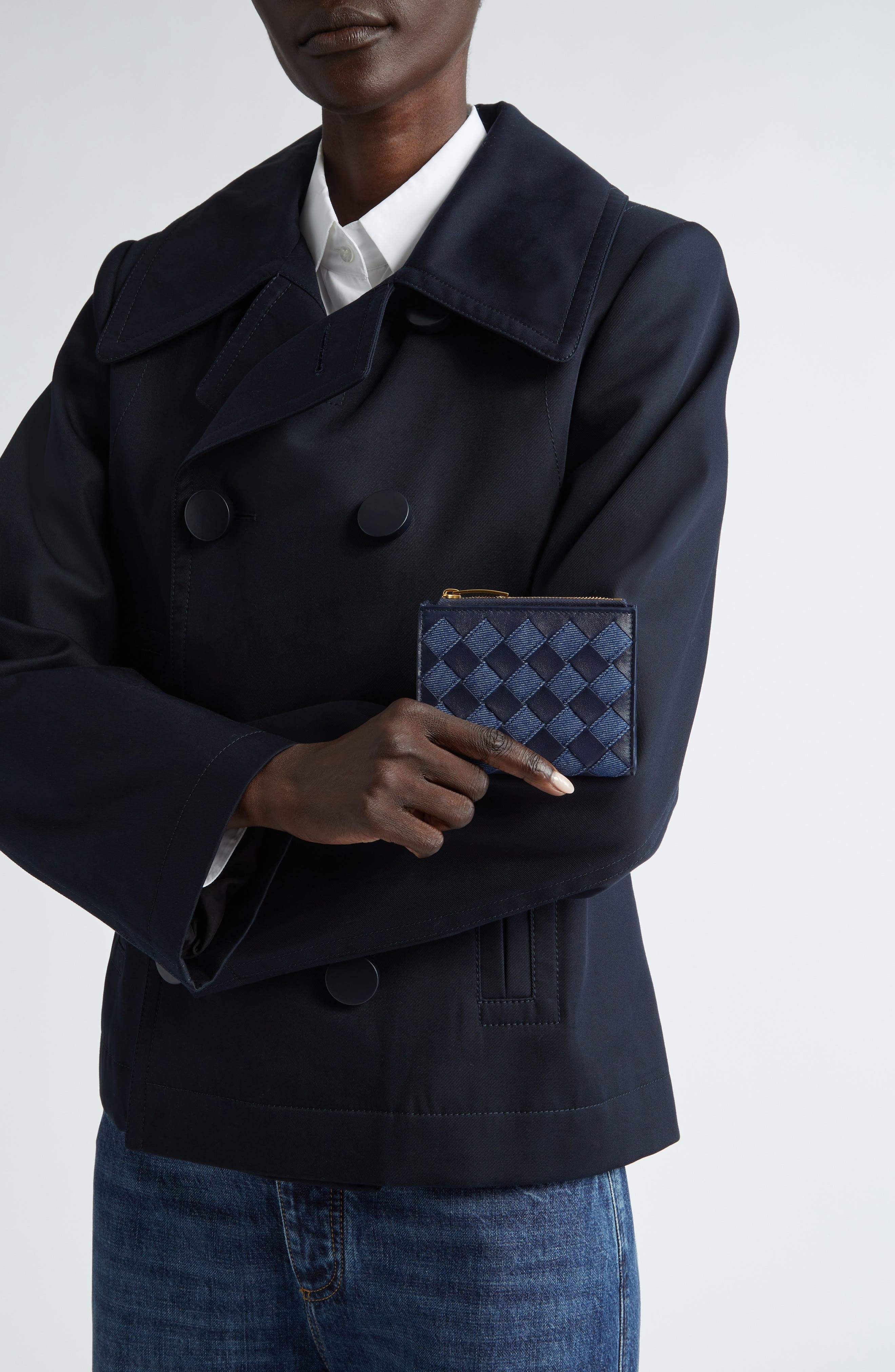 Small Intrecciato Bifold Zip Wallet - 3