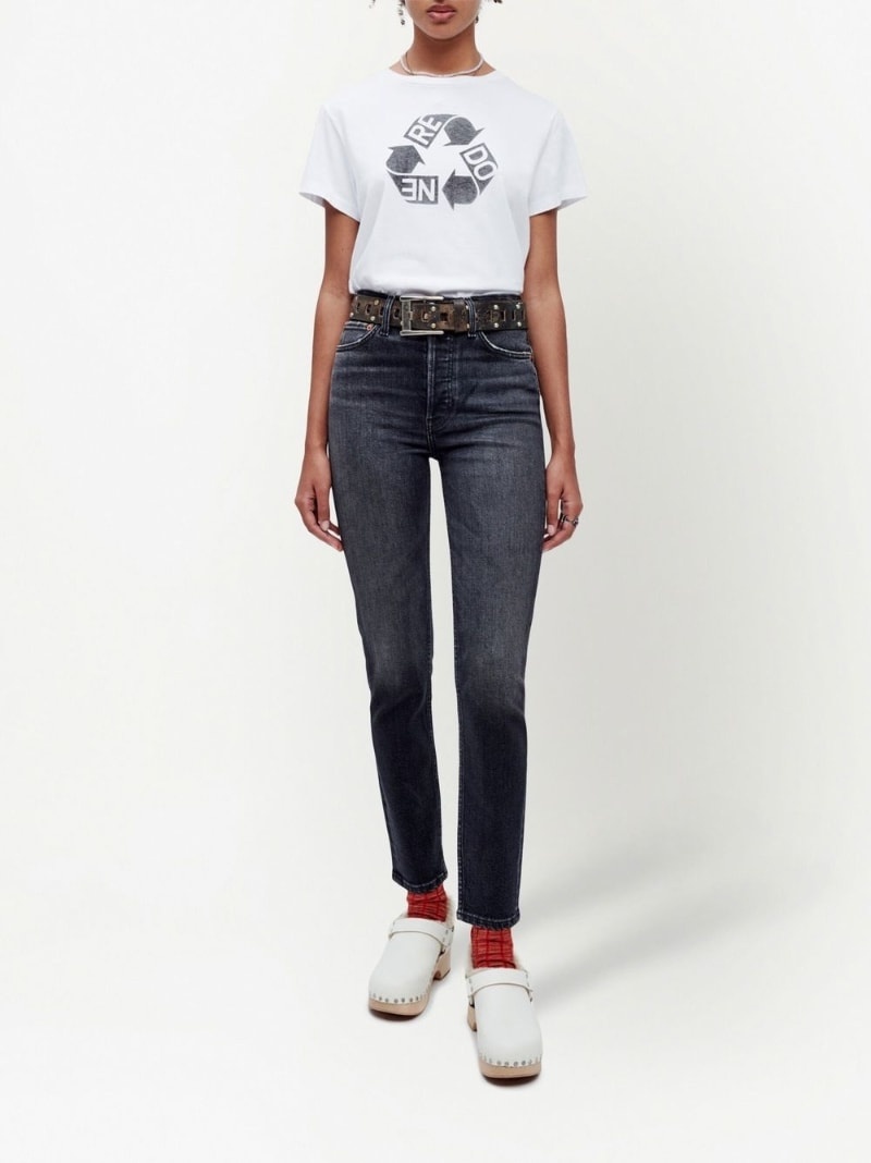 ankle cropped-leg jeans - 2