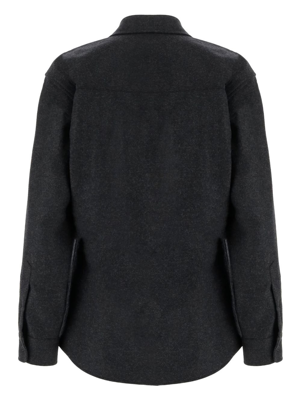 patch-pocket wool shirt - 2