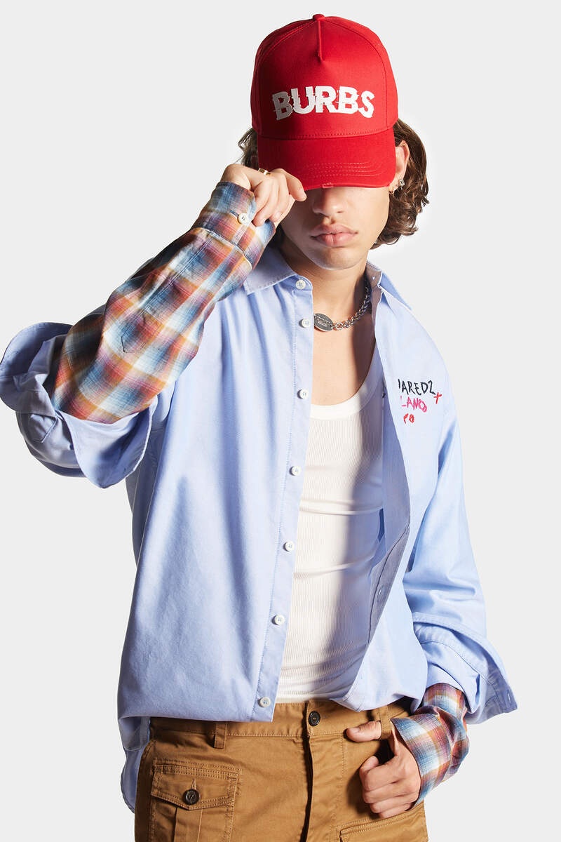 LAYERED SLEEVES OXFORD SHIRT - 5