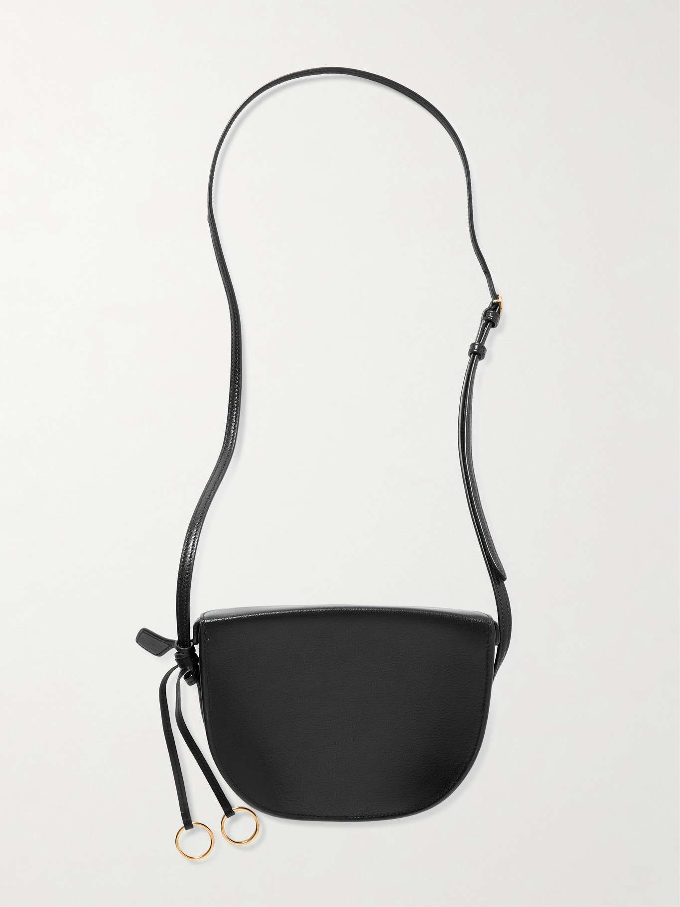 Textured-leather shoulder bag Black - 3