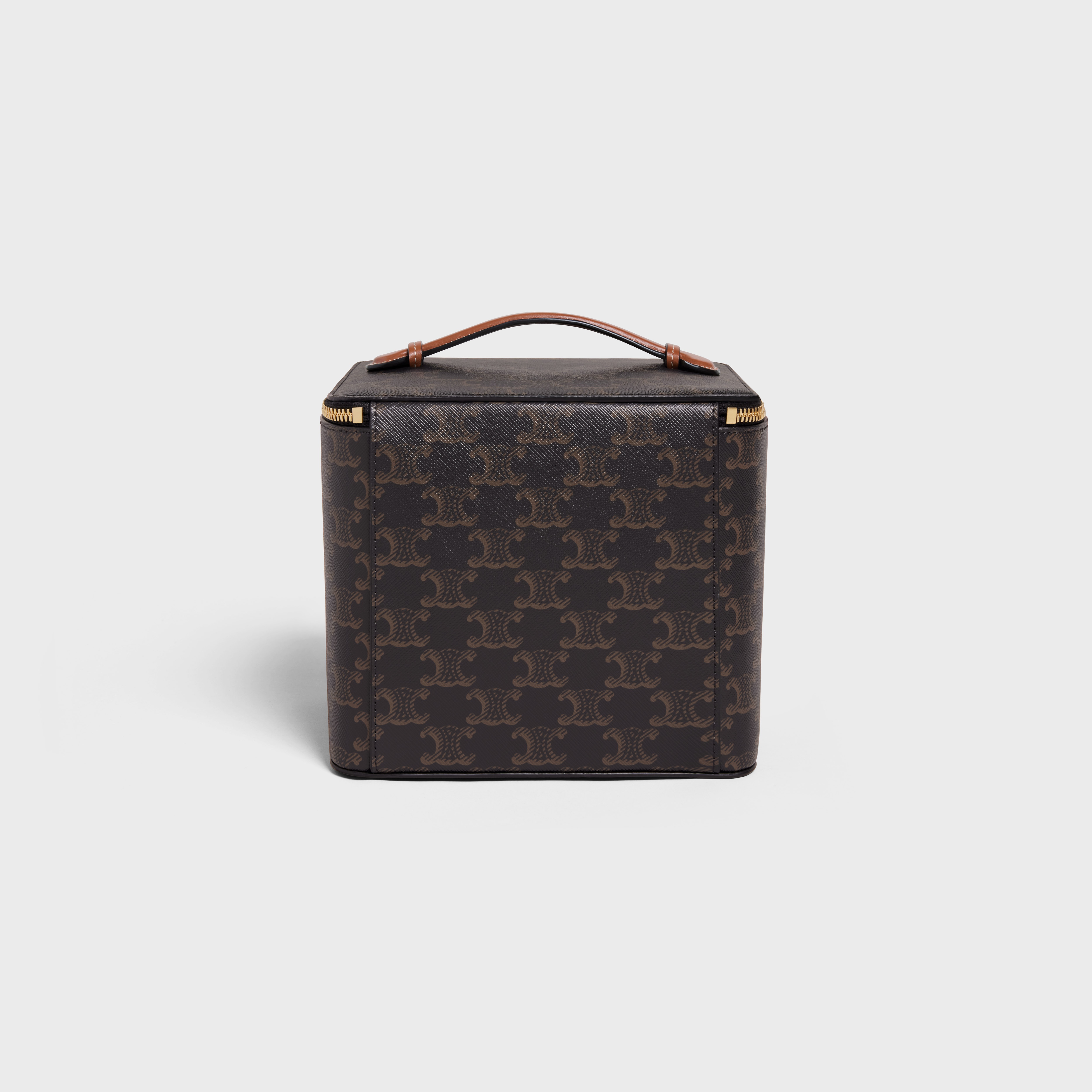 SQUARE VANITY CASE IN TRIOMPHE CANVAS AND CALFSKIN - 3