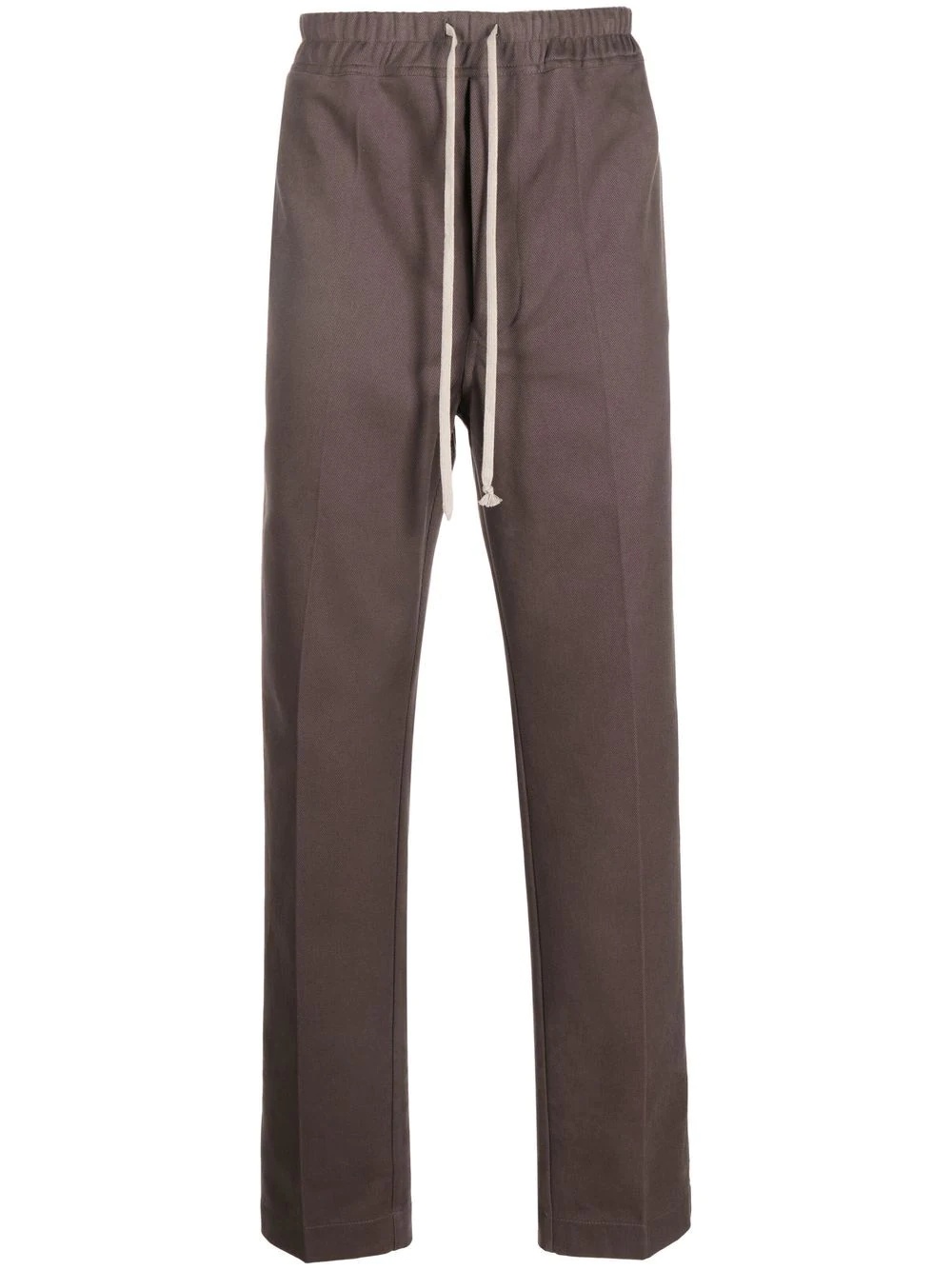 straight-leg drawstring trousers - 1