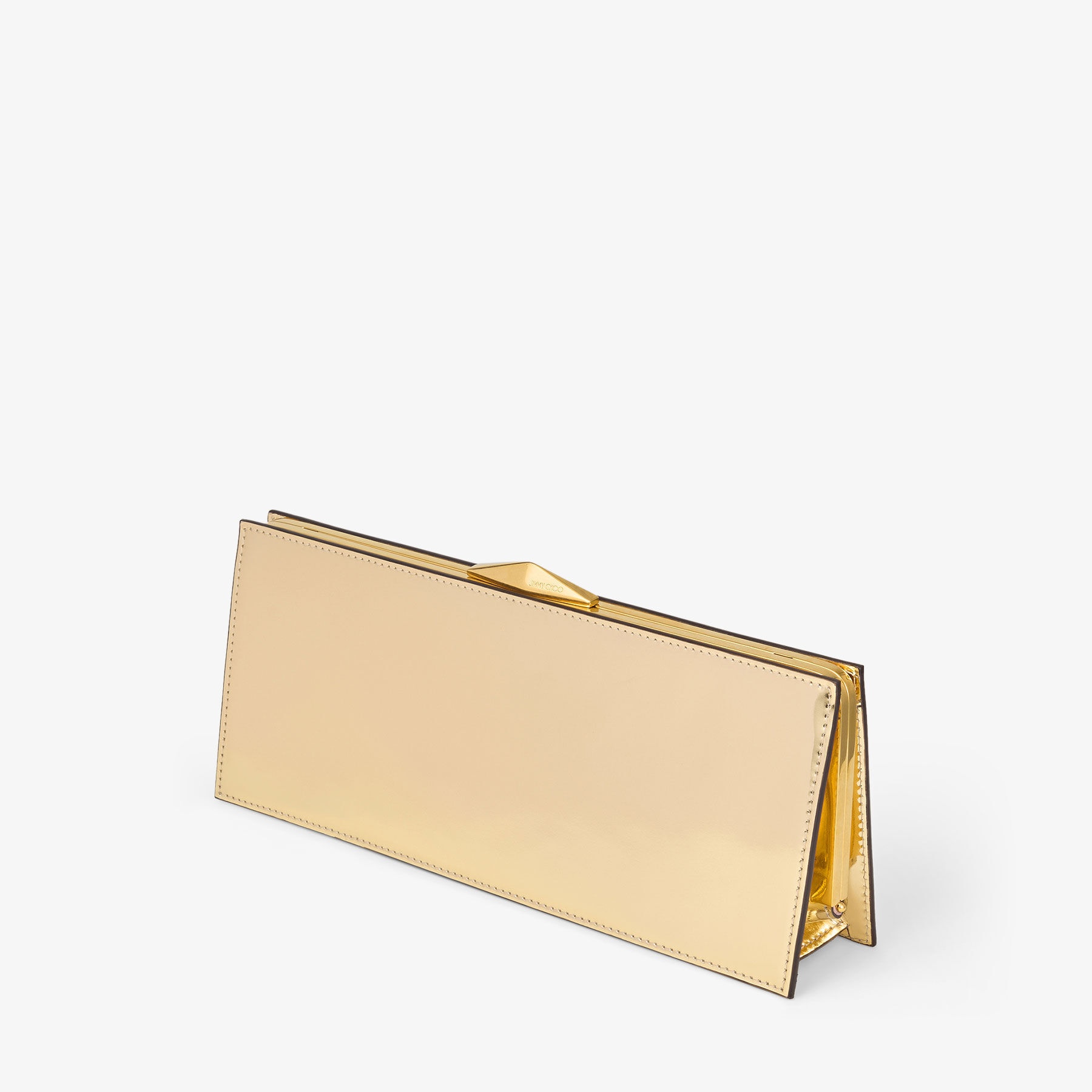 Diamond Cocktail
Gold Mirror Leather Clutch - 2