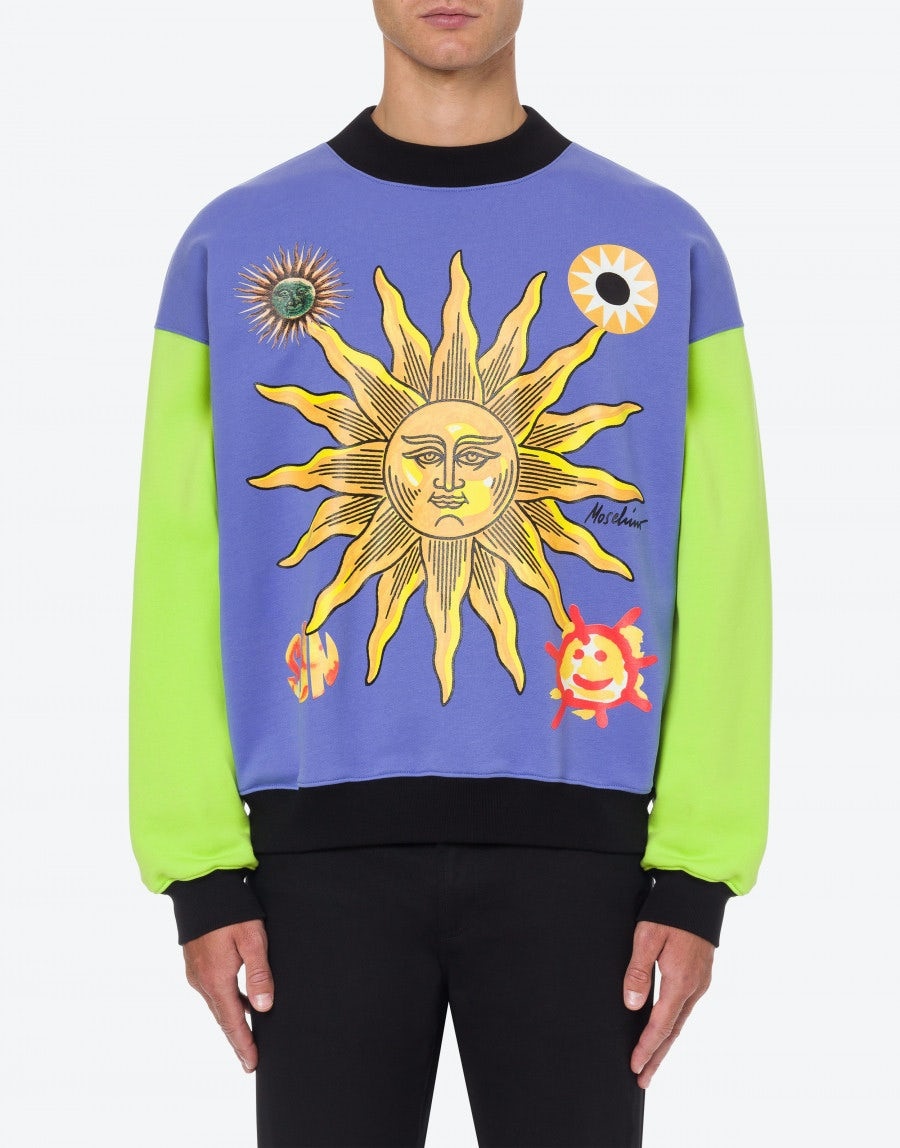 MOSCHINO SUN SMILEY®ORGANIC COTTON SWEATSHIRT - 2