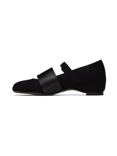 Yohji Yamamoto Black Strap Ballerina Flats outlook