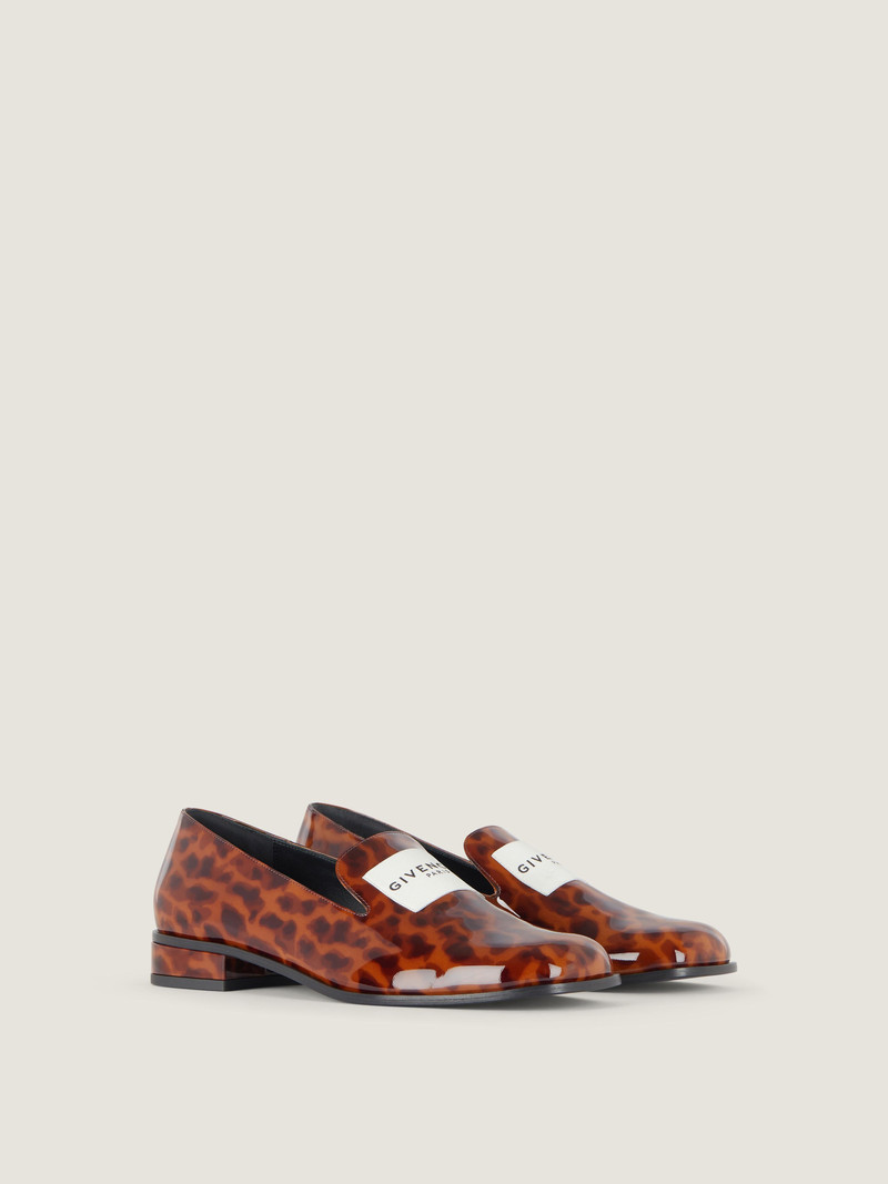 TUX LOAFERS IN TORTOISE SHELL PATENT LEATHER 1