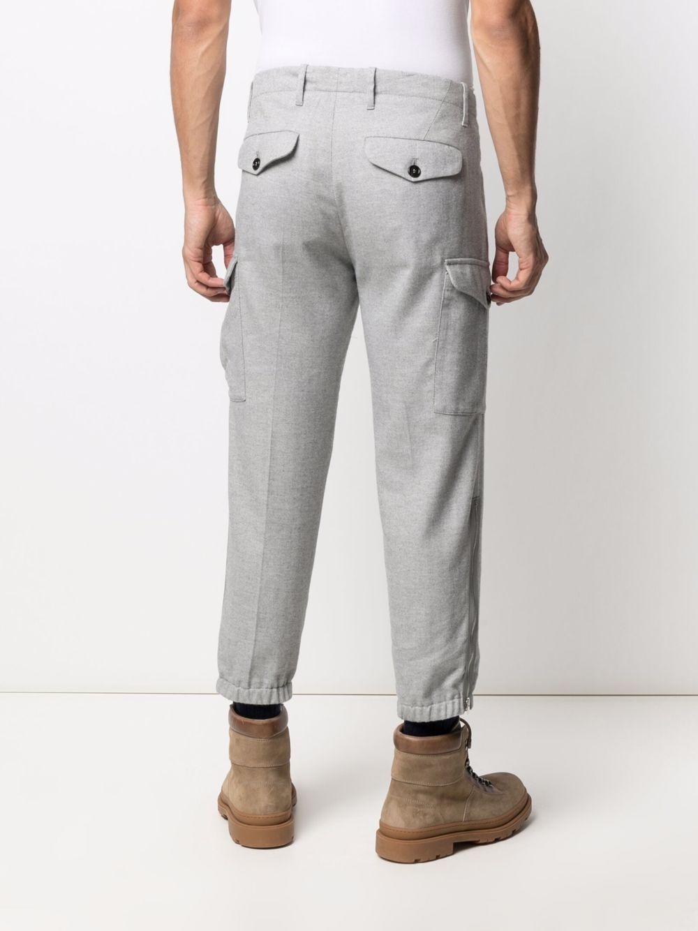 straight-leg tailored trousers - 4