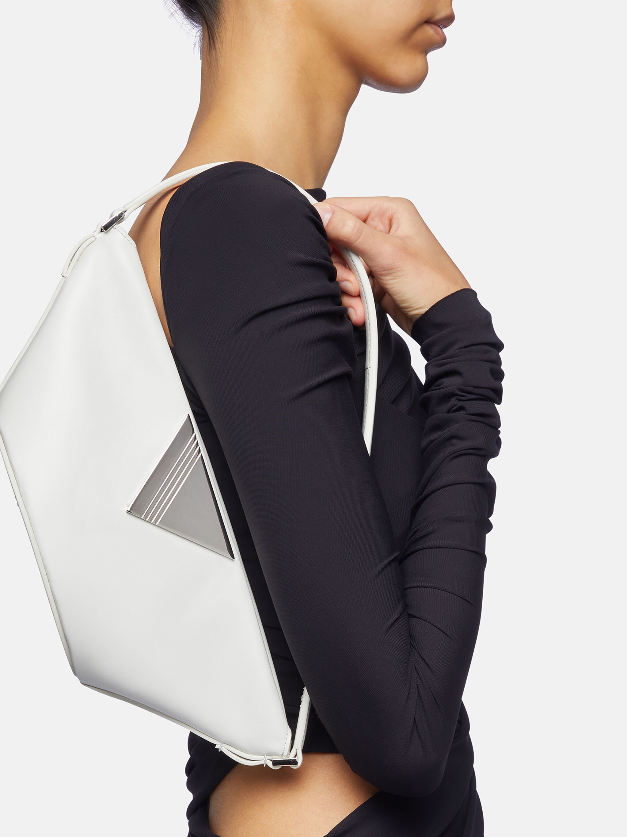 ''PICCOLA'' WHITE SHOULDER BAG - 2