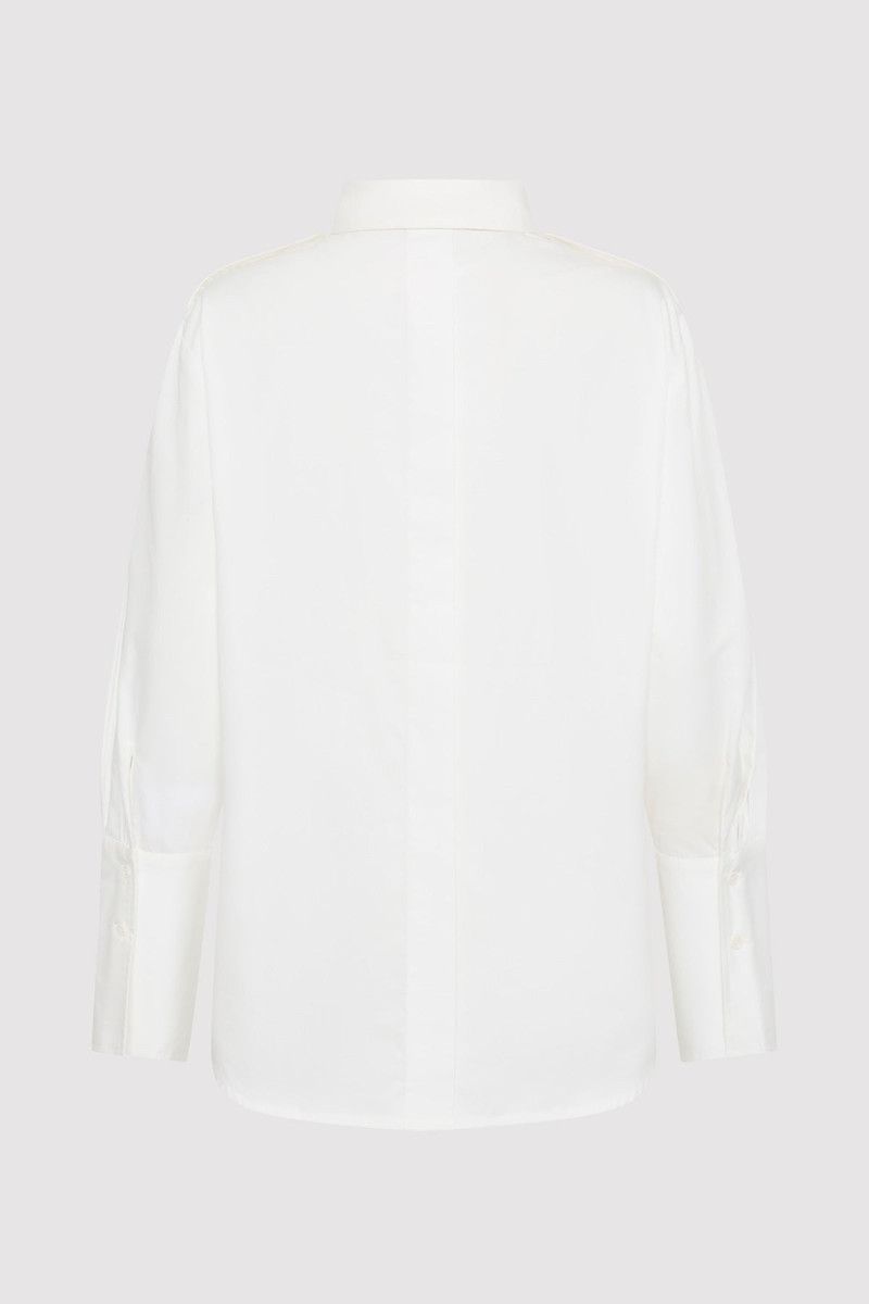 ST. AGNI Classic Utility Shirt - White outlook