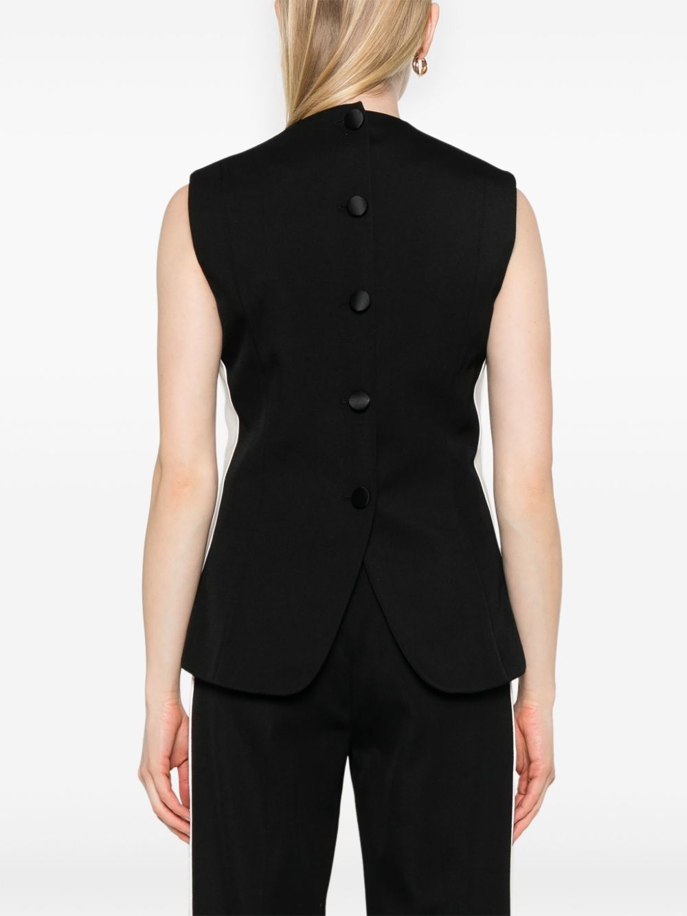 twill-weave vest - 4